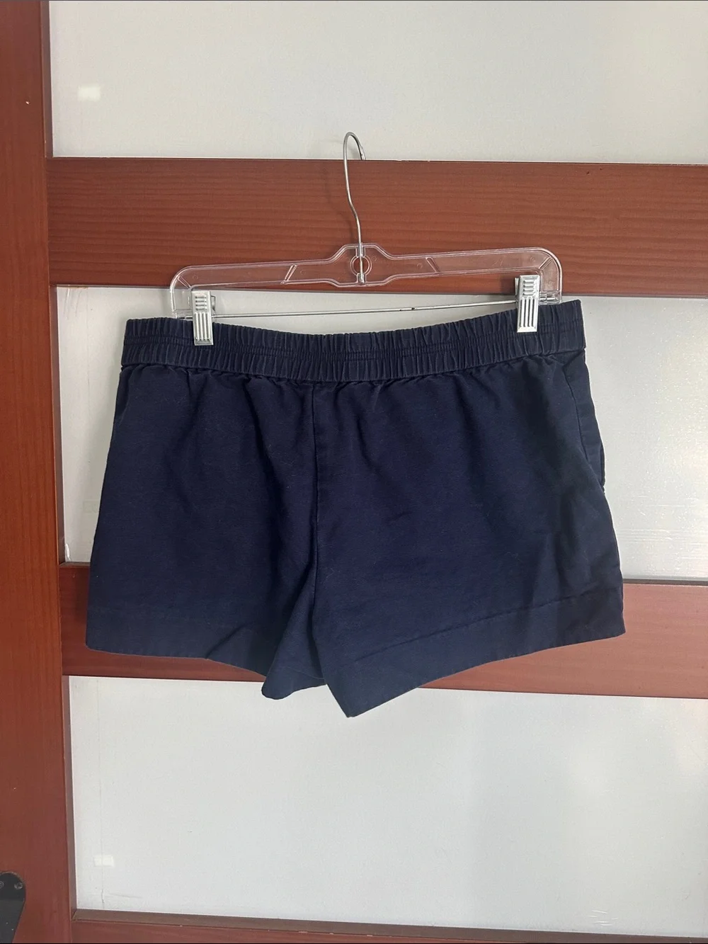 J. Crew Navy Elastic-Waist Athletic Shorts